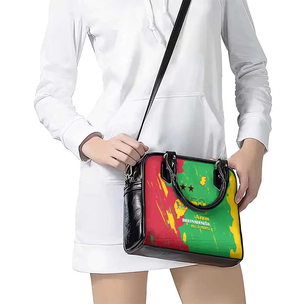 Sao Tome and Principe Independence Day Shoulder Handbag 50 Anos Independencia