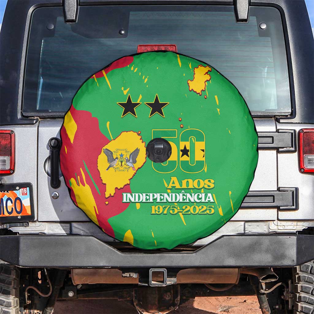 Sao Tome and Principe Independence Day Spare Tire Cover 50 Anos Independencia