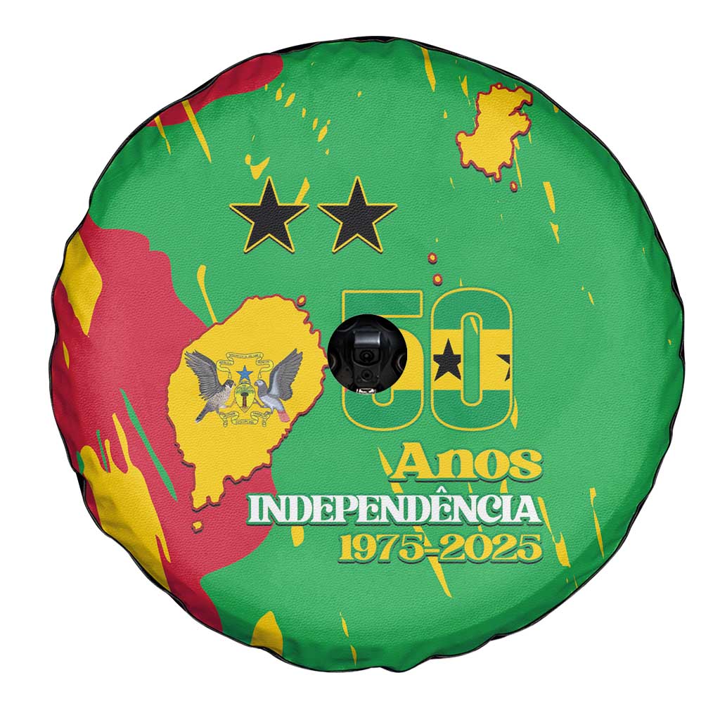 Sao Tome and Principe Independence Day Spare Tire Cover 50 Anos Independencia