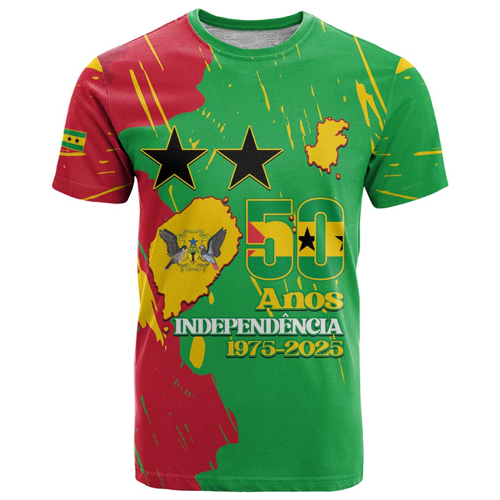 Sao Tome and Principe Independence Day T Shirt 50 Anos Independencia