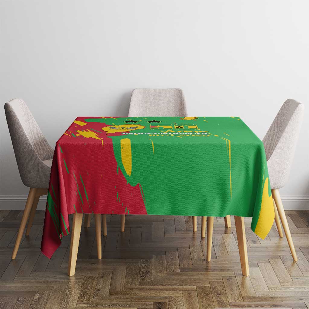 Sao Tome and Principe Independence Day Tablecloth 50 Anos Independencia