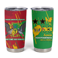Sao Tome and Principe Independence Day Tumbler Cup 50 Anos Independencia