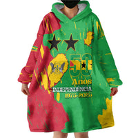 Sao Tome and Principe Independence Day Wearable Blanket Hoodie 50 Anos Independencia