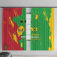 Sao Tome and Principe Independence Day Window Curtain 50 Anos Independencia