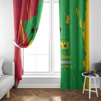 Sao Tome and Principe Independence Day Window Curtain 50 Anos Independencia