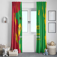 Sao Tome and Principe Independence Day Window Curtain 50 Anos Independencia