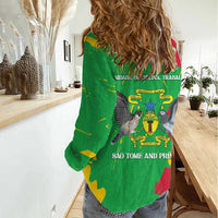 Sao Tome and Principe Independence Day Women Casual Shirt 50 Anos Independencia