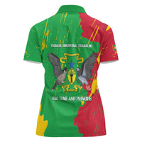 Sao Tome and Principe Independence Day Women Polo Shirt 50 Anos Independencia
