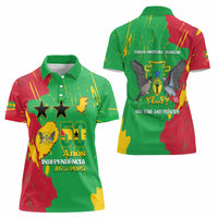 Sao Tome and Principe Independence Day Women Polo Shirt 50 Anos Independencia