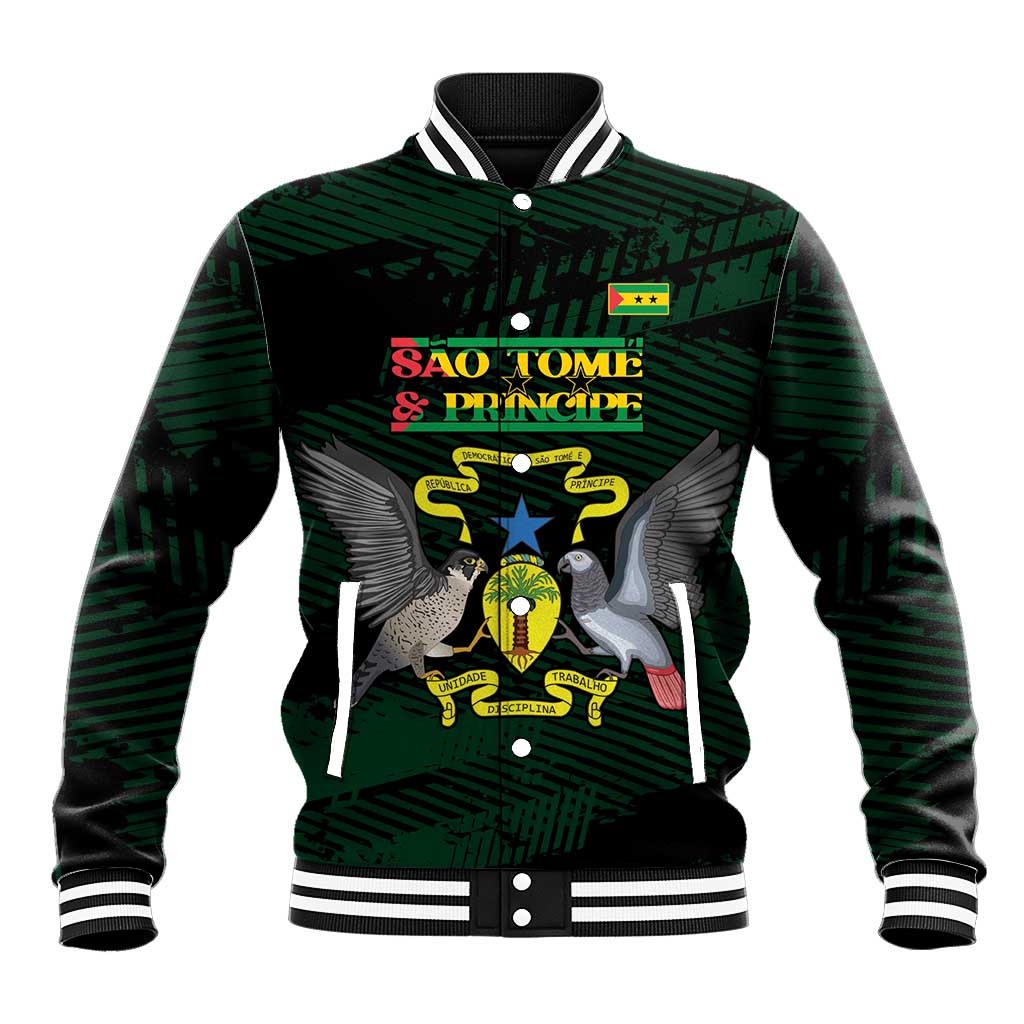 Sao Tome and Principe Baseball Jacket Coat Of Arms Style