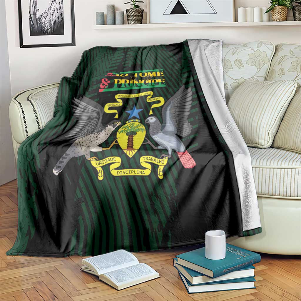 Sao Tome and Principe Blanket Coat Of Arms Style