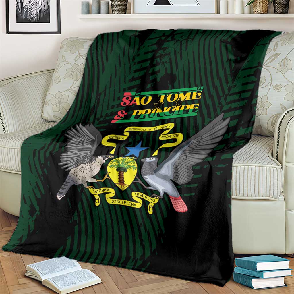 Sao Tome and Principe Blanket Coat Of Arms Style
