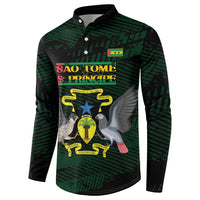 Sao Tome and Principe Button Sweatshirt Coat Of Arms Style