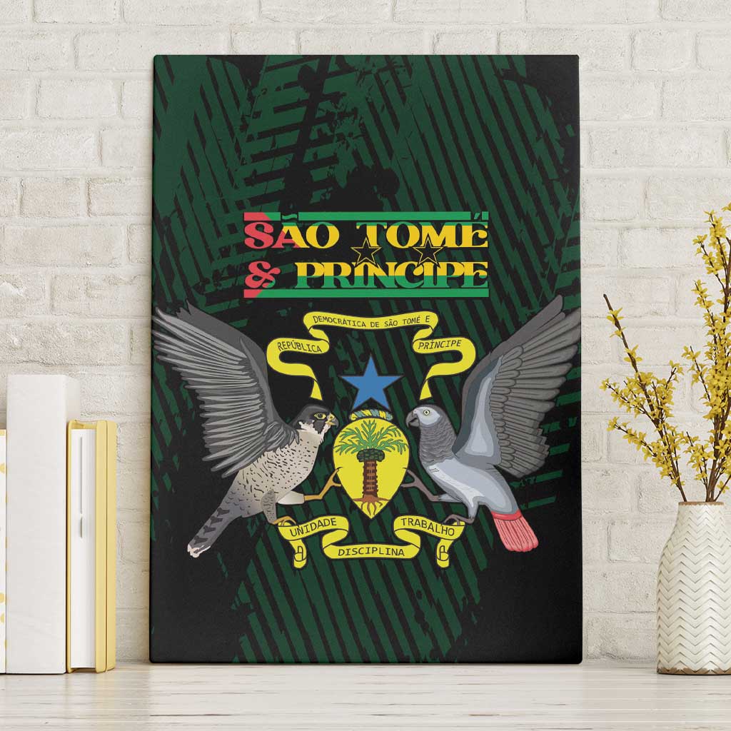 Sao Tome and Principe Canvas Wall Art Coat Of Arms Style