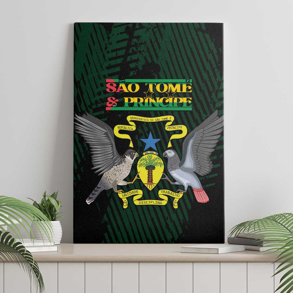Sao Tome and Principe Canvas Wall Art Coat Of Arms Style