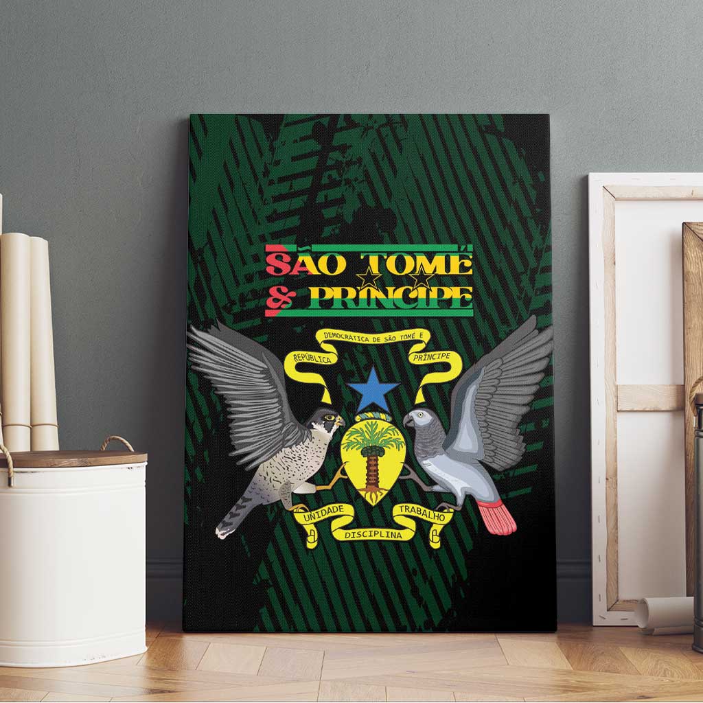 Sao Tome and Principe Canvas Wall Art Coat Of Arms Style
