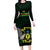 Sao Tome and Principe Family Matching Long Sleeve Bodycon Dress and Hawaiian Shirt Coat Of Arms Style