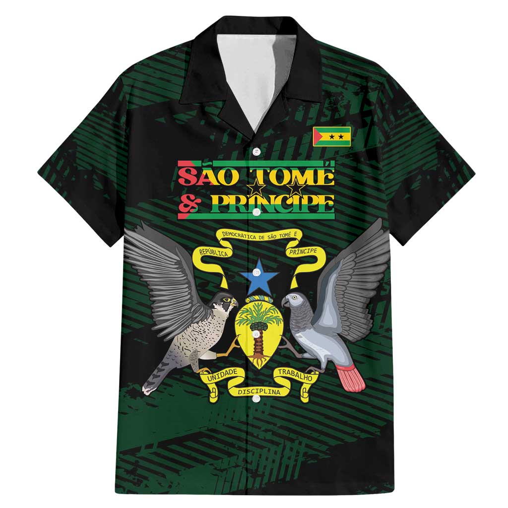 Sao Tome and Principe Family Matching Mermaid Dress and Hawaiian Shirt Coat Of Arms Style