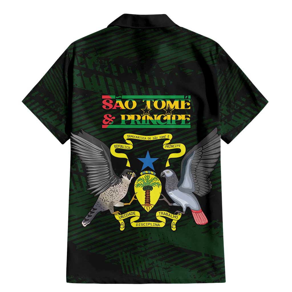 Sao Tome and Principe Family Matching Mermaid Dress and Hawaiian Shirt Coat Of Arms Style