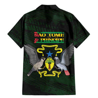 Sao Tome and Principe Family Matching Mermaid Dress and Hawaiian Shirt Coat Of Arms Style
