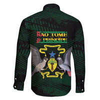 Sao Tome and Principe Family Matching Mermaid Dress and Hawaiian Shirt Coat Of Arms Style