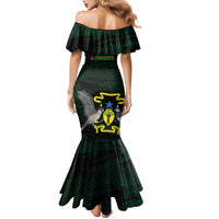 Sao Tome and Principe Family Matching Mermaid Dress and Hawaiian Shirt Coat Of Arms Style