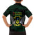 Sao Tome and Principe Family Matching Off The Shoulder Long Sleeve Dress and Hawaiian Shirt Coat Of Arms Style