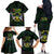 Sao Tome and Principe Family Matching Off The Shoulder Long Sleeve Dress and Hawaiian Shirt Coat Of Arms Style