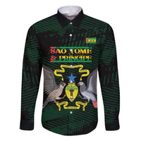 Sao Tome and Principe Family Matching Short Sleeve Bodycon Dress and Hawaiian Shirt Coat Of Arms Style