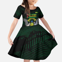 Sao Tome and Principe Family Matching Tank Maxi Dress and Hawaiian Shirt Coat Of Arms Style