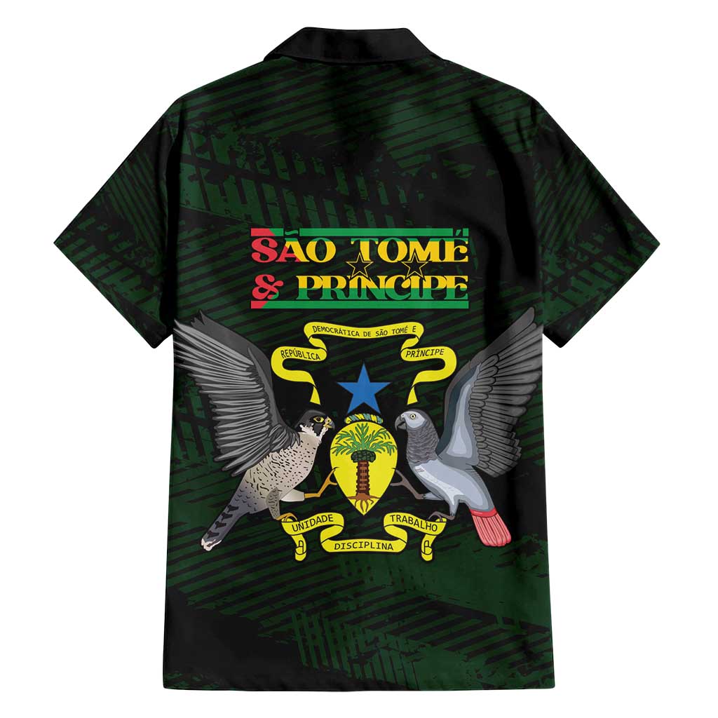 Sao Tome and Principe Family Matching Tank Maxi Dress and Hawaiian Shirt Coat Of Arms Style