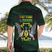 Sao Tome and Principe Hawaiian Shirt Coat Of Arms Style