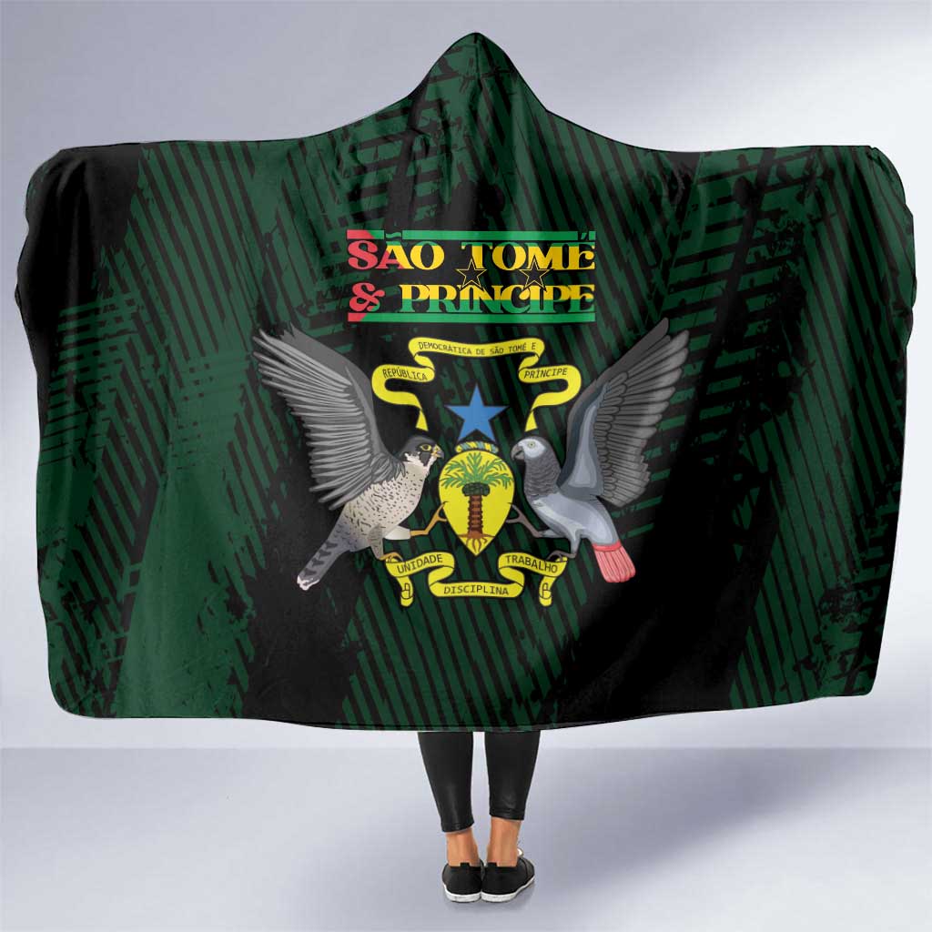 Sao Tome and Principe Hooded Blanket Coat Of Arms Style