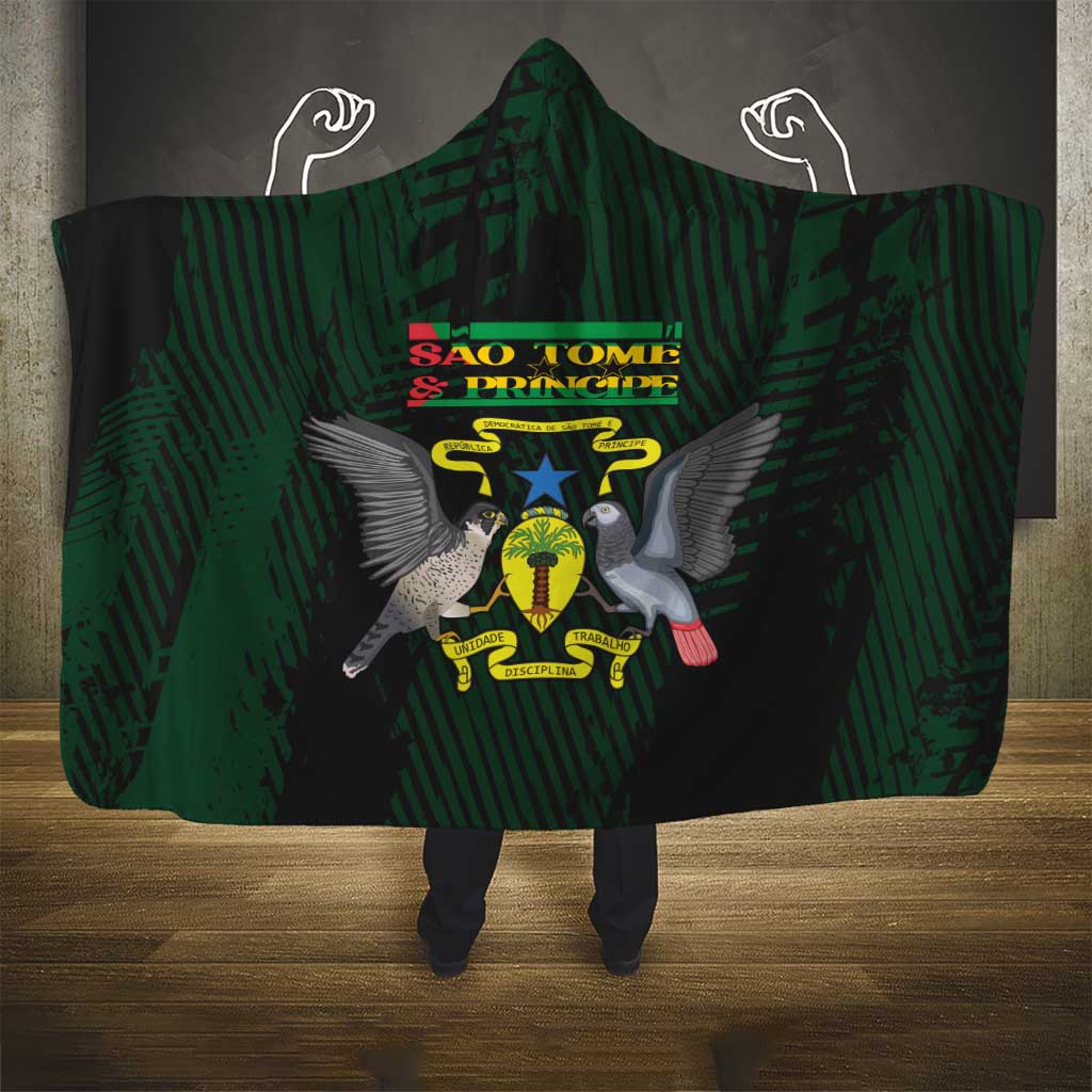 Sao Tome and Principe Hooded Blanket Coat Of Arms Style