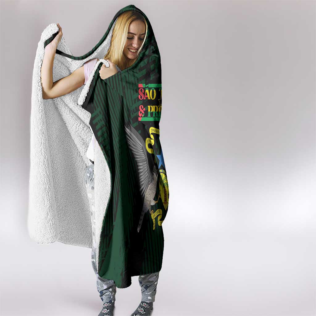 Sao Tome and Principe Hooded Blanket Coat Of Arms Style