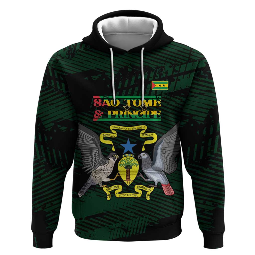 Sao Tome and Principe Hoodie Coat Of Arms Style