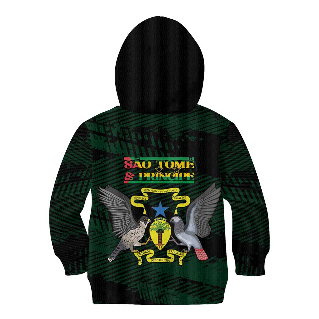 Sao Tome and Principe Kid Hoodie Coat Of Arms Style
