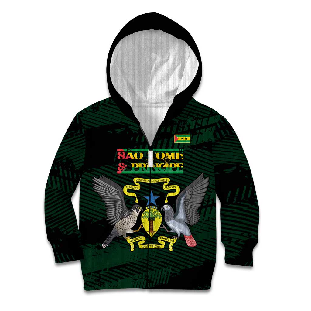 Sao Tome and Principe Kid Hoodie Coat Of Arms Style