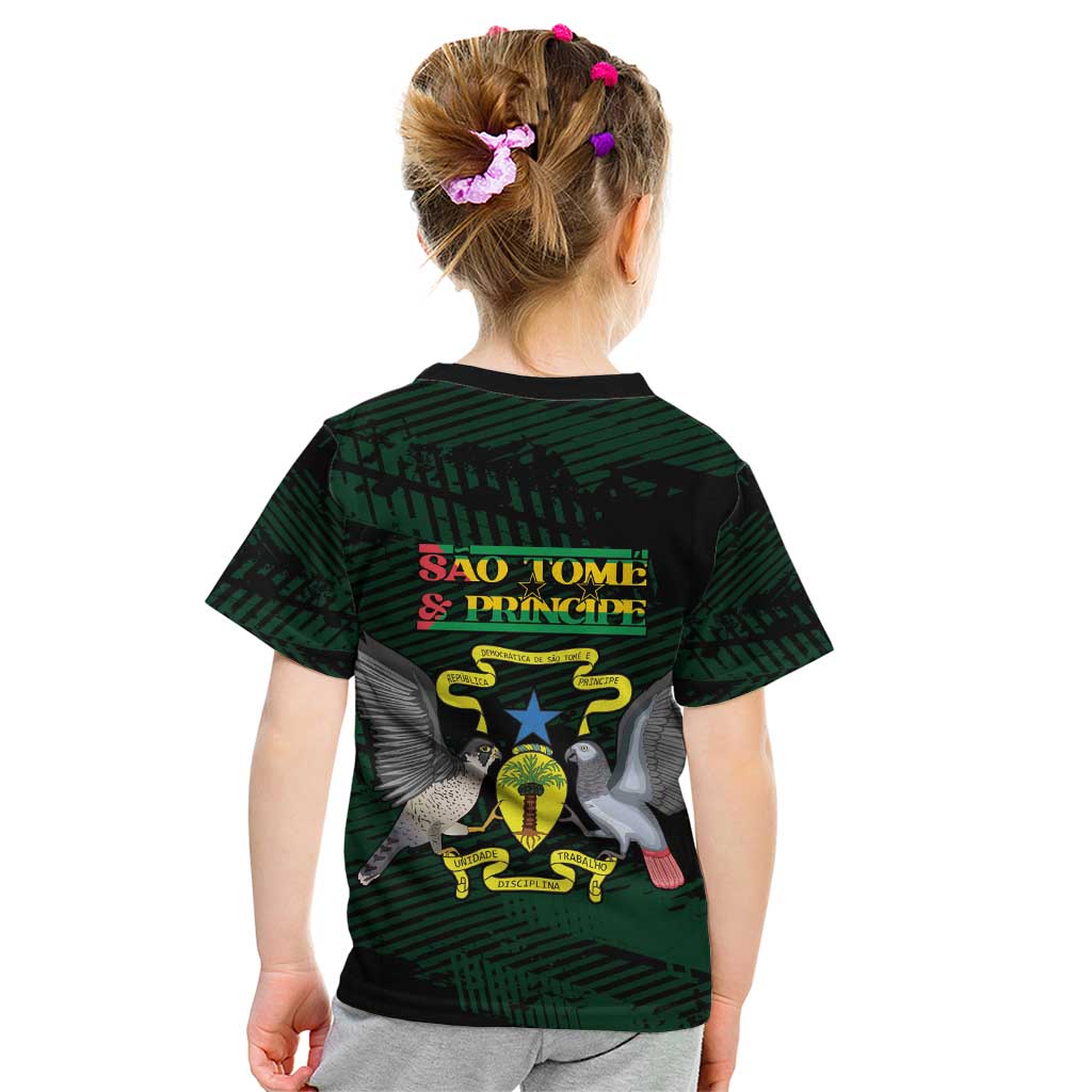 Sao Tome and Principe Kid T Shirt Coat Of Arms Style
