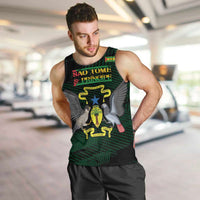 Sao Tome and Principe Men Tank Top Coat Of Arms Style