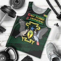 Sao Tome and Principe Men Tank Top Coat Of Arms Style