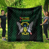Sao Tome and Principe Quilt Coat Of Arms Style