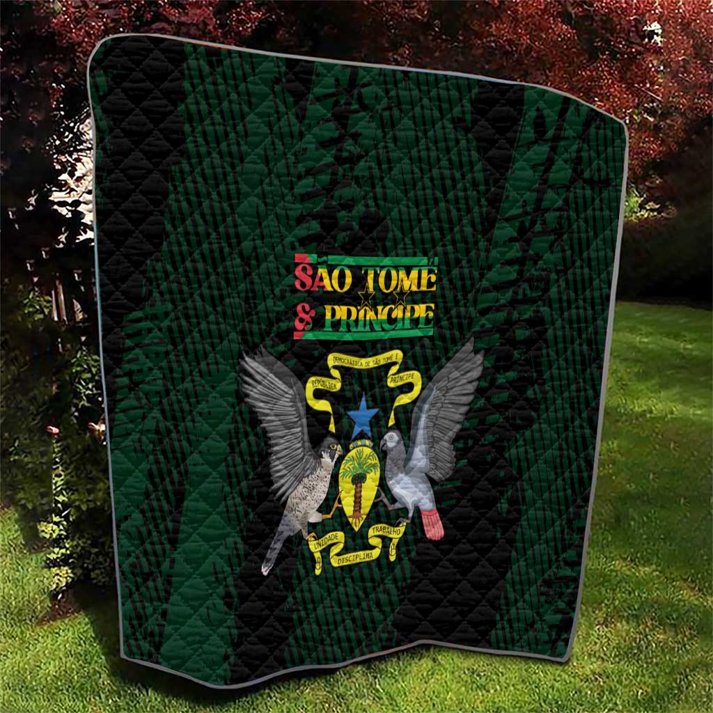 Sao Tome and Principe Quilt Coat Of Arms Style