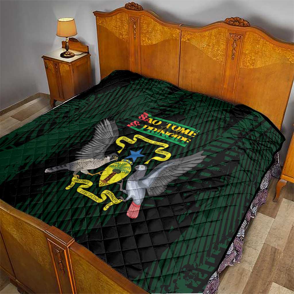 Sao Tome and Principe Quilt Coat Of Arms Style