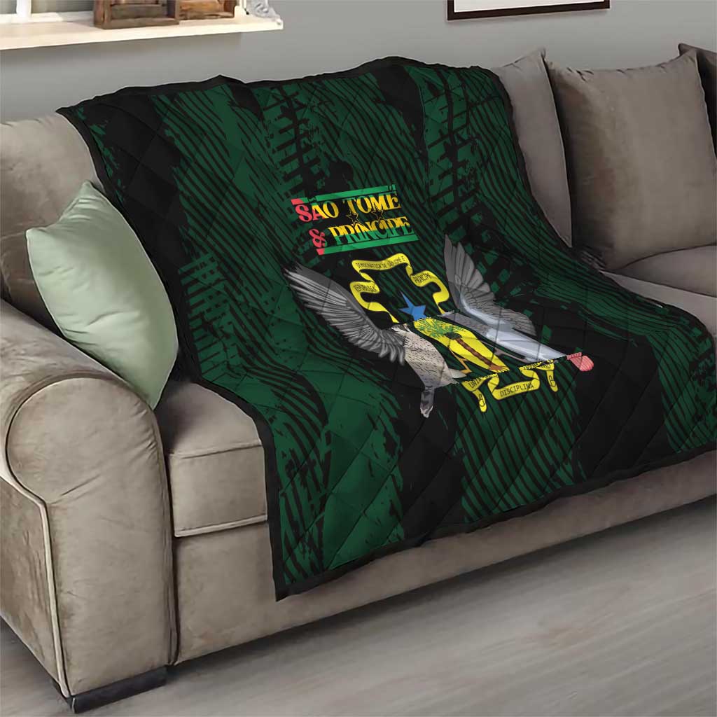 Sao Tome and Principe Quilt Coat Of Arms Style