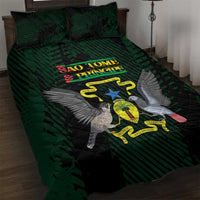 Sao Tome and Principe Quilt Bed Set Coat Of Arms Style