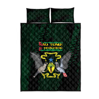 Sao Tome and Principe Quilt Bed Set Coat Of Arms Style