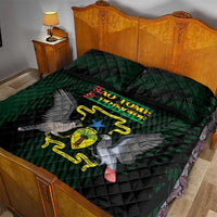 Sao Tome and Principe Quilt Bed Set Coat Of Arms Style