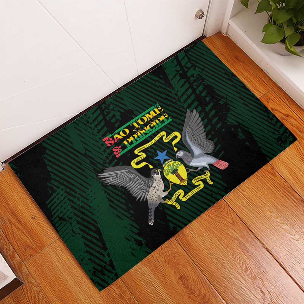 Sao Tome and Principe Rubber Doormat Coat Of Arms Style