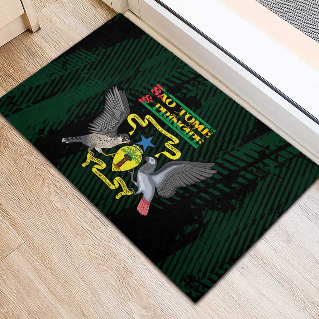 Sao Tome and Principe Rubber Doormat Coat Of Arms Style
